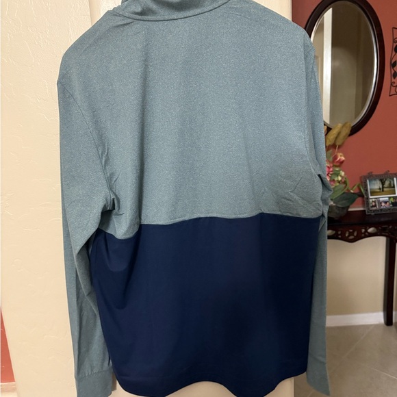 Ralph Lauren Performance Green and Navy Polo Shirt - Picture 7 of 8